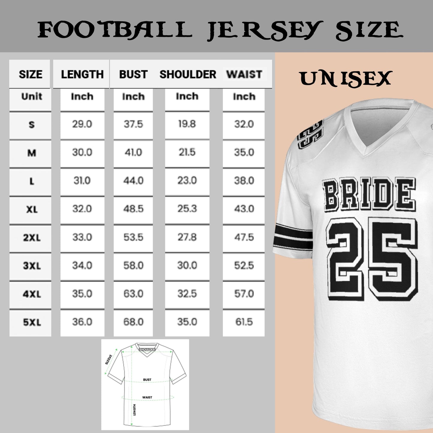 Bride Football Jersey